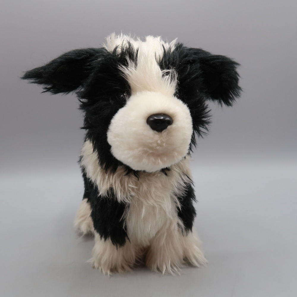American Girl Saige Rembrandt Black White‎ Border Collie Plush Dog for 18'' doll